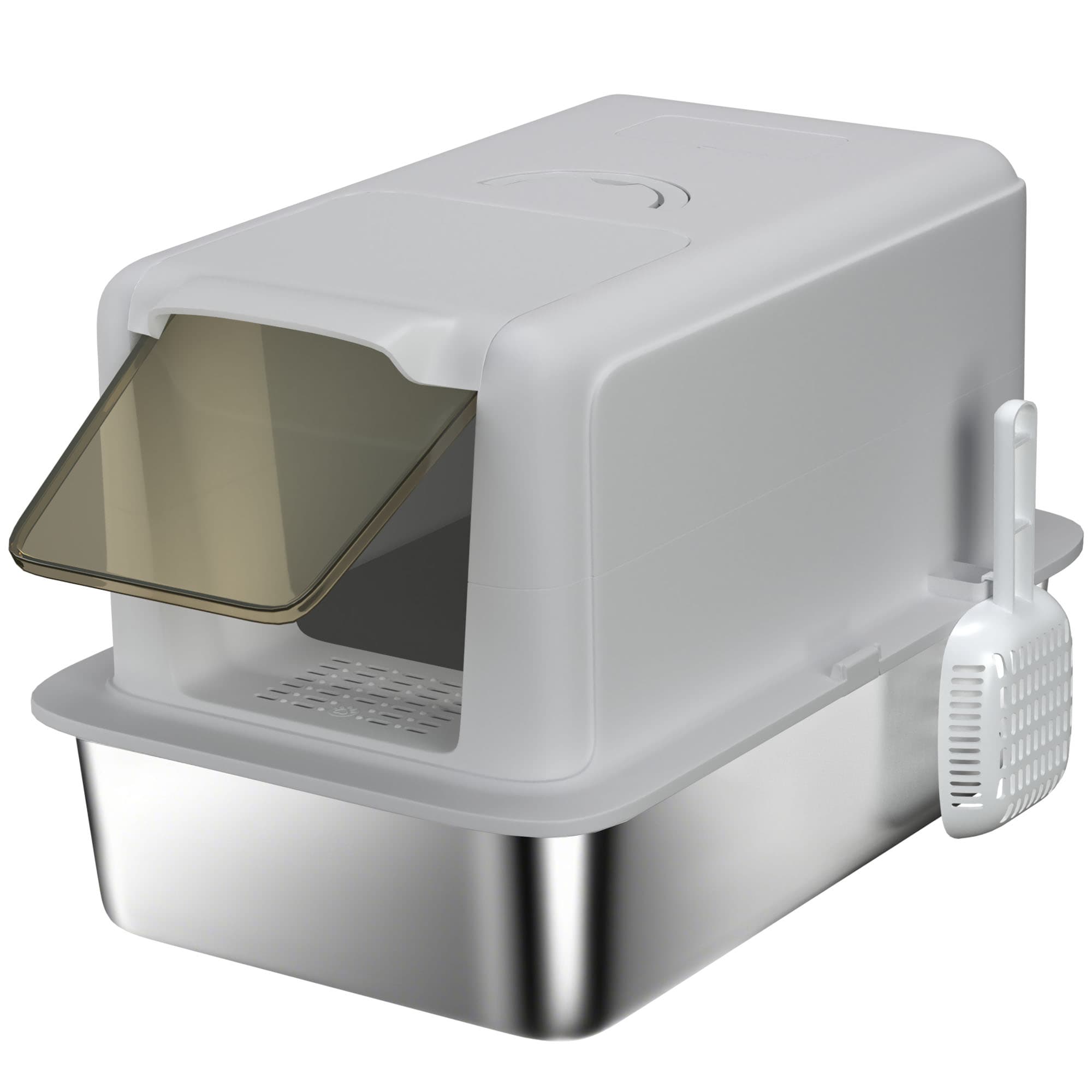 PawHut Enclosed Litter Box