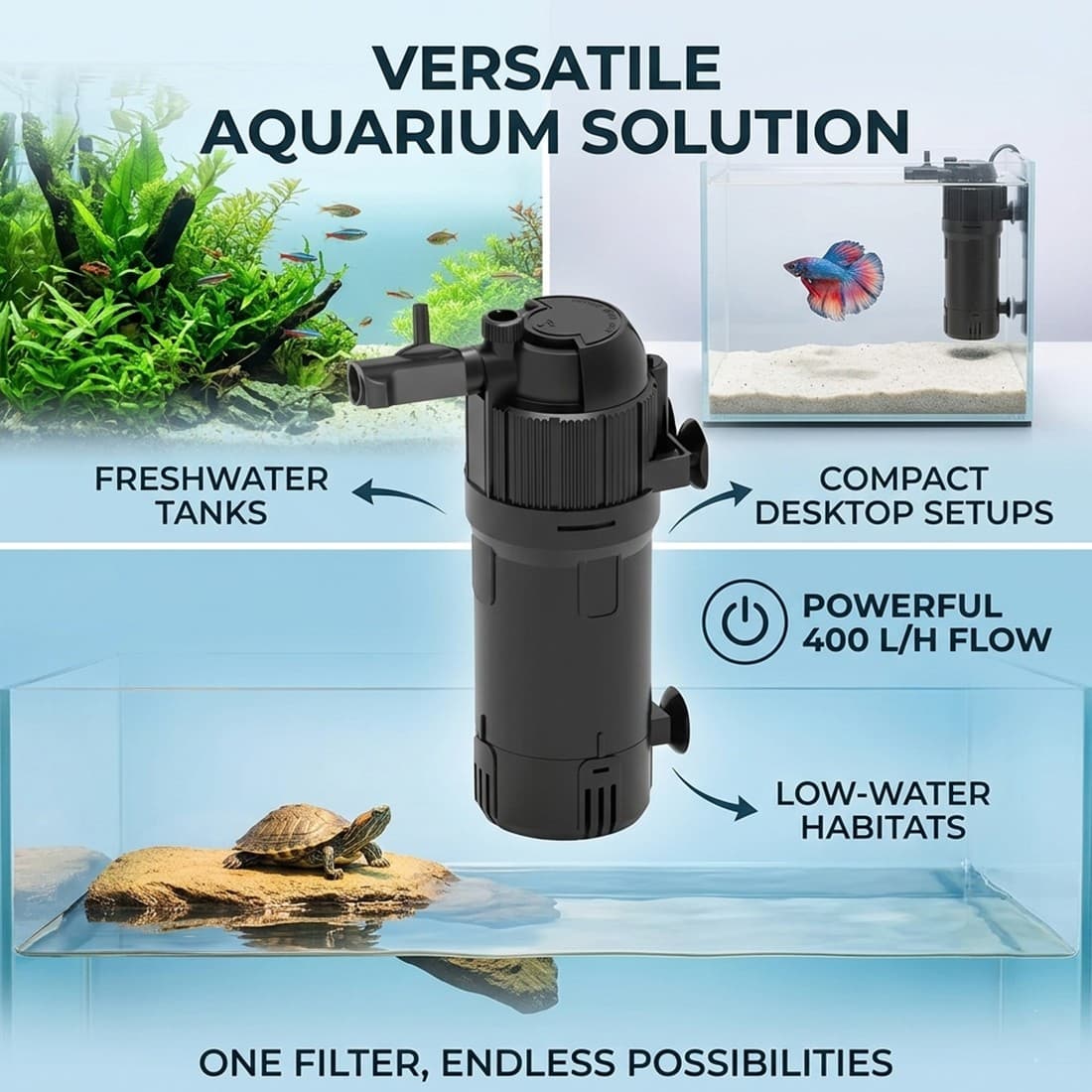 400L/H Internal Filter for Aquariums and Fish Tanks - image 10