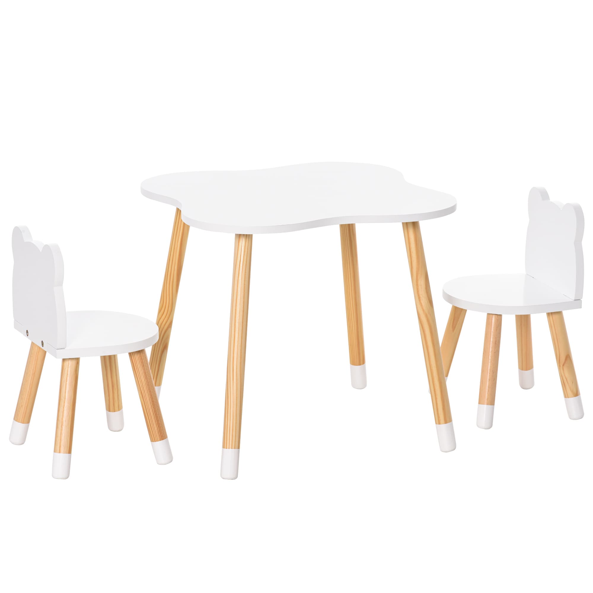 Bear-Shaped Kids Table Set