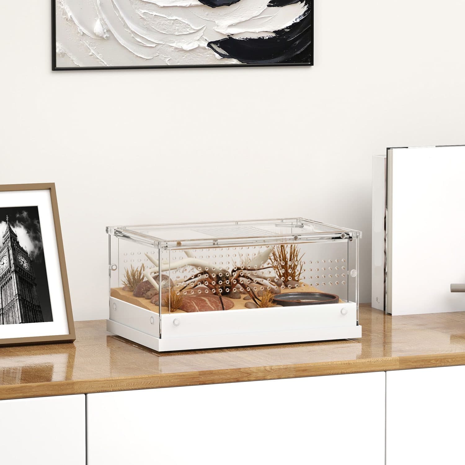 PawHut Acrylic Terrarium for Snakes, Geckos and Spiders - image 3