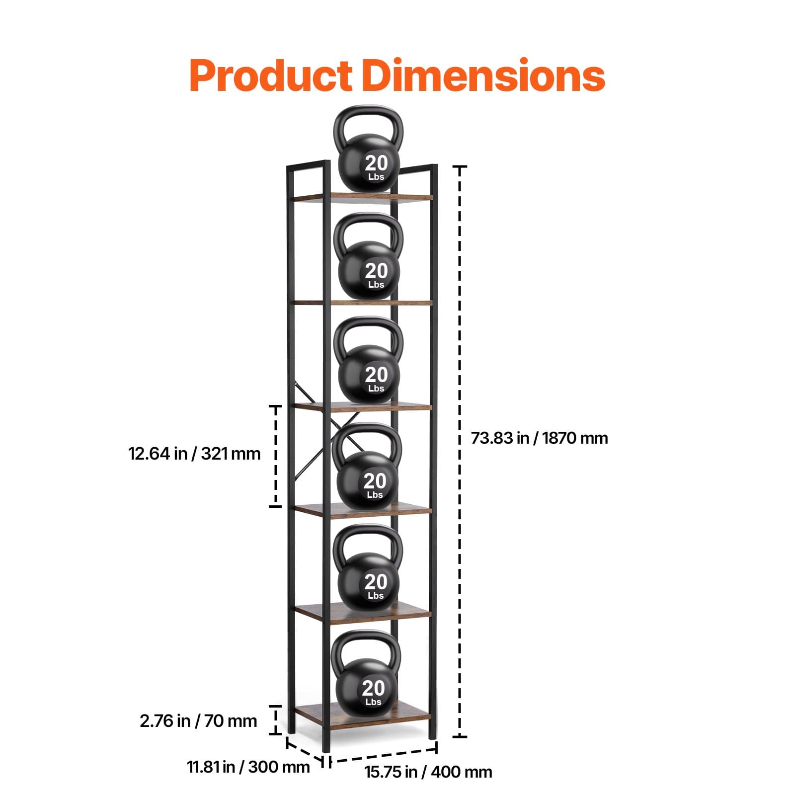 Rustic Industrial Shelving Unit - image 5