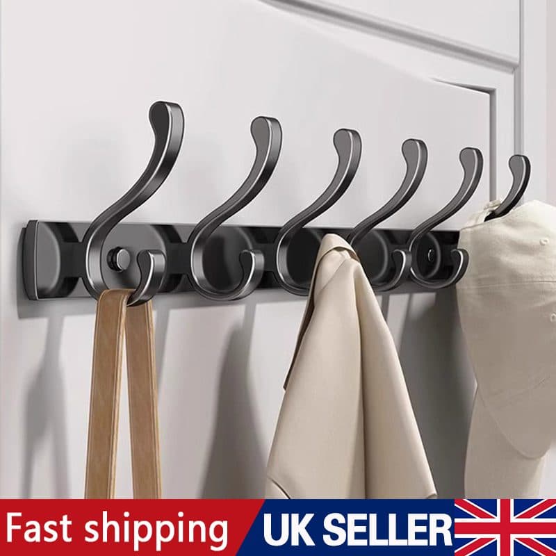 Slim 12 hook wall rack for coats, bags and keys - image 8