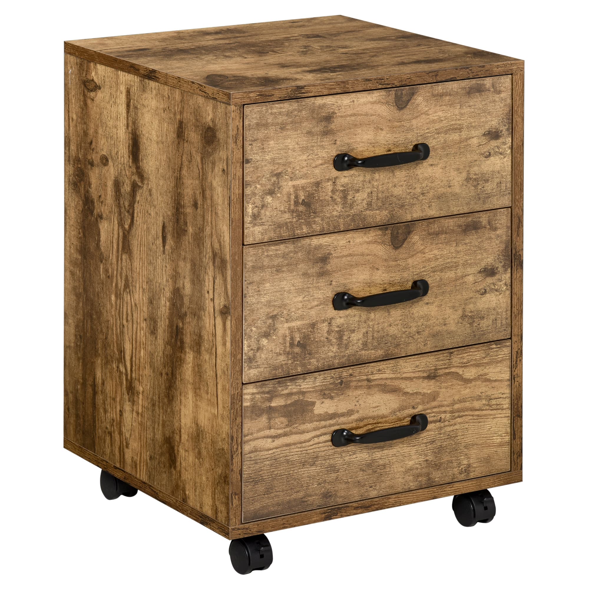 Rustic Mobile Filing Cabinet