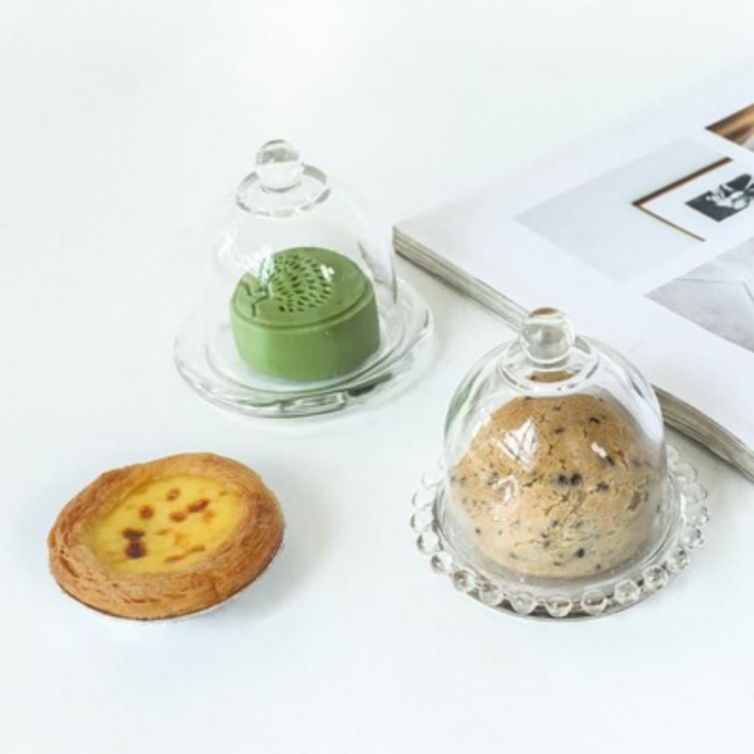 Glass Cake Stand with Cloche Dome for Elegant Displays - image 5