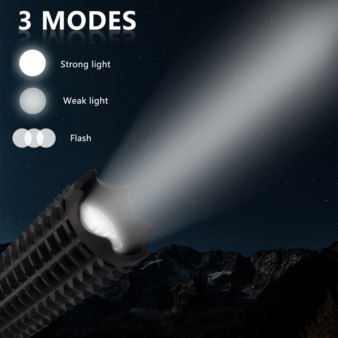 Long Rechargeable Flashlight Set for Outdoors - image 8
