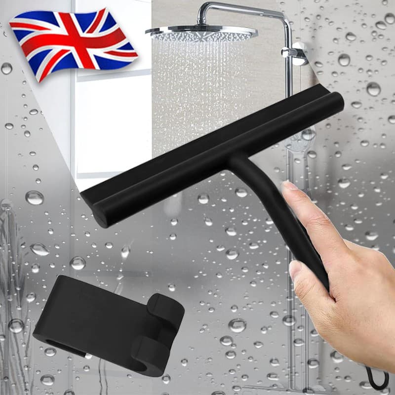 Silicone Shower Squeegee for Glass, Tile & Mirrored Surfaces - image 7