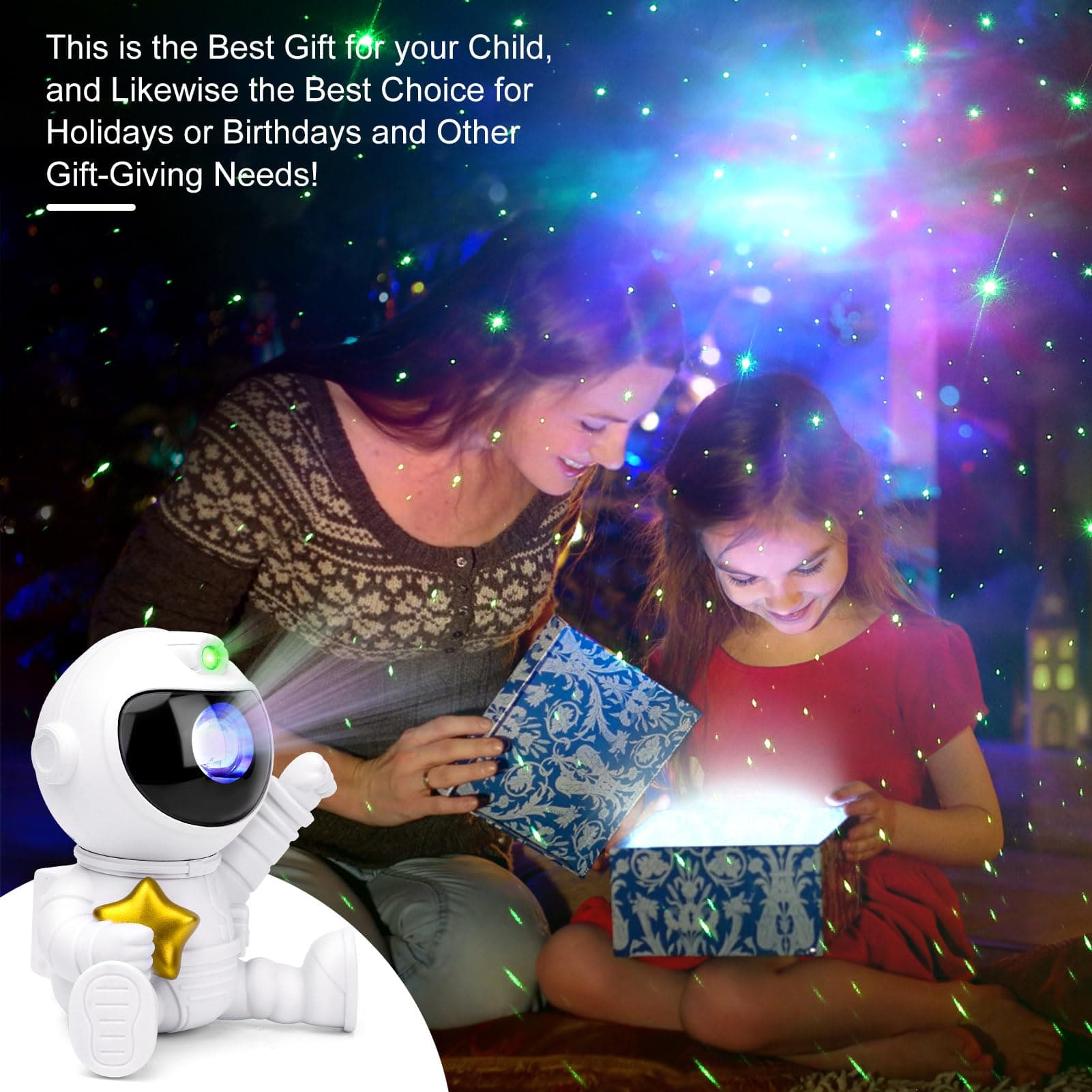 Astronaut Galaxy Projector for Colourful Night Light - image 2