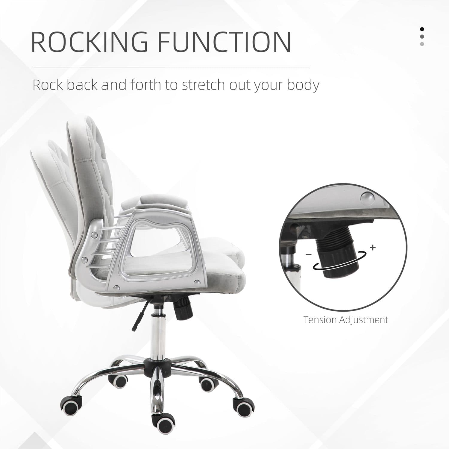 Grey Velvet Swivel Chair - image 2
