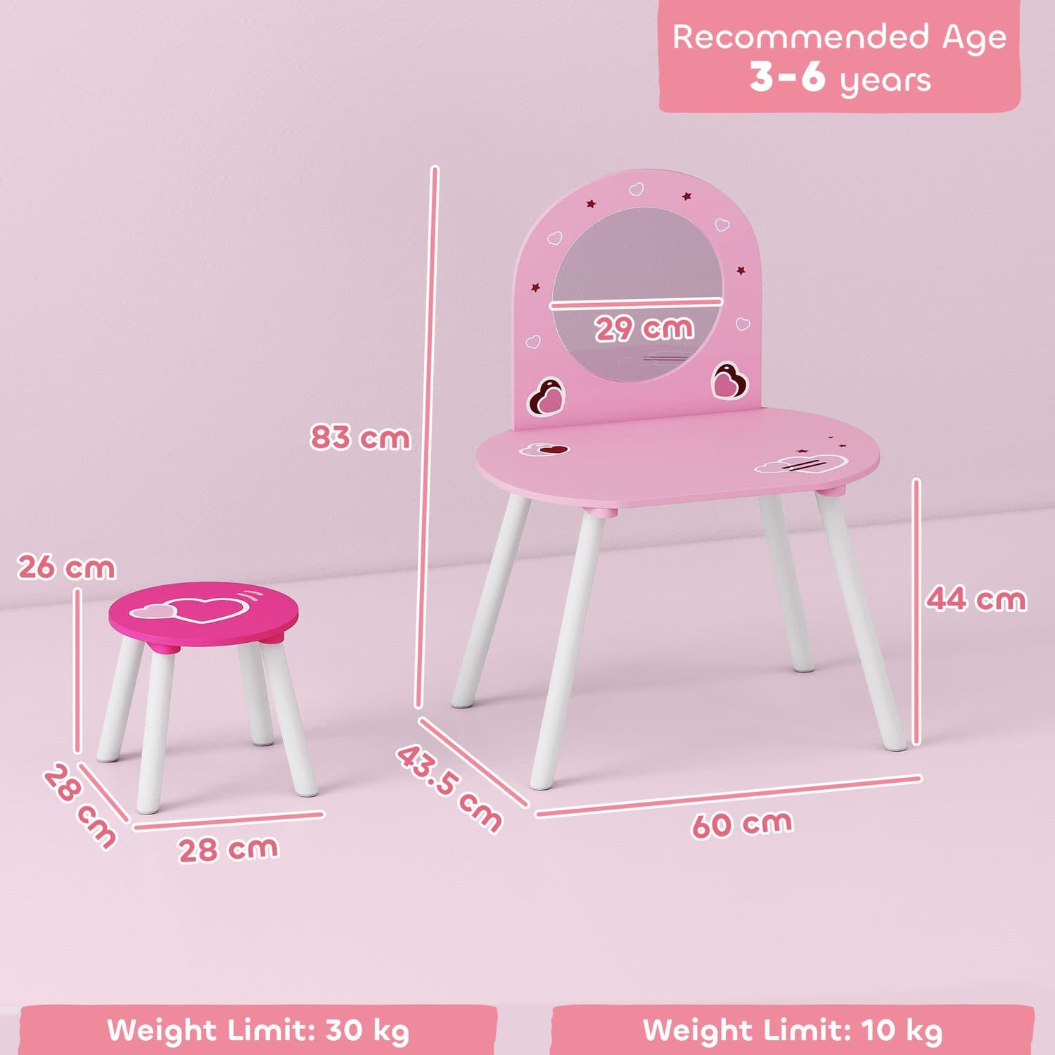 Pink Princess Dressing Table - image 5