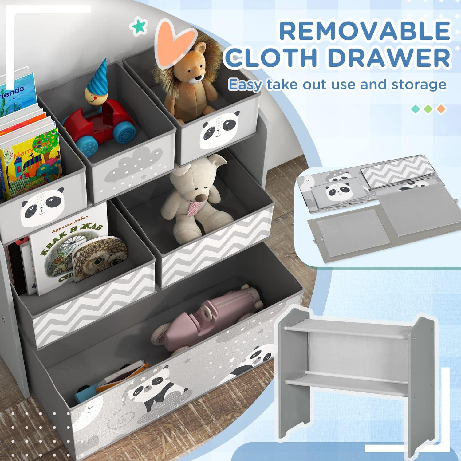 Tame the Toy Chaos with the ZONEKIZ 6-Bin Storage Unit - image 5