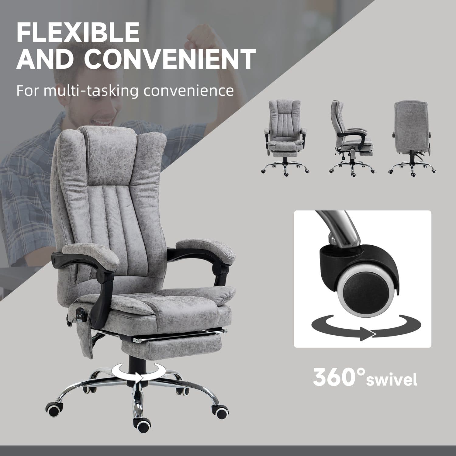 Vinsetto Massage Office Chair - image 2