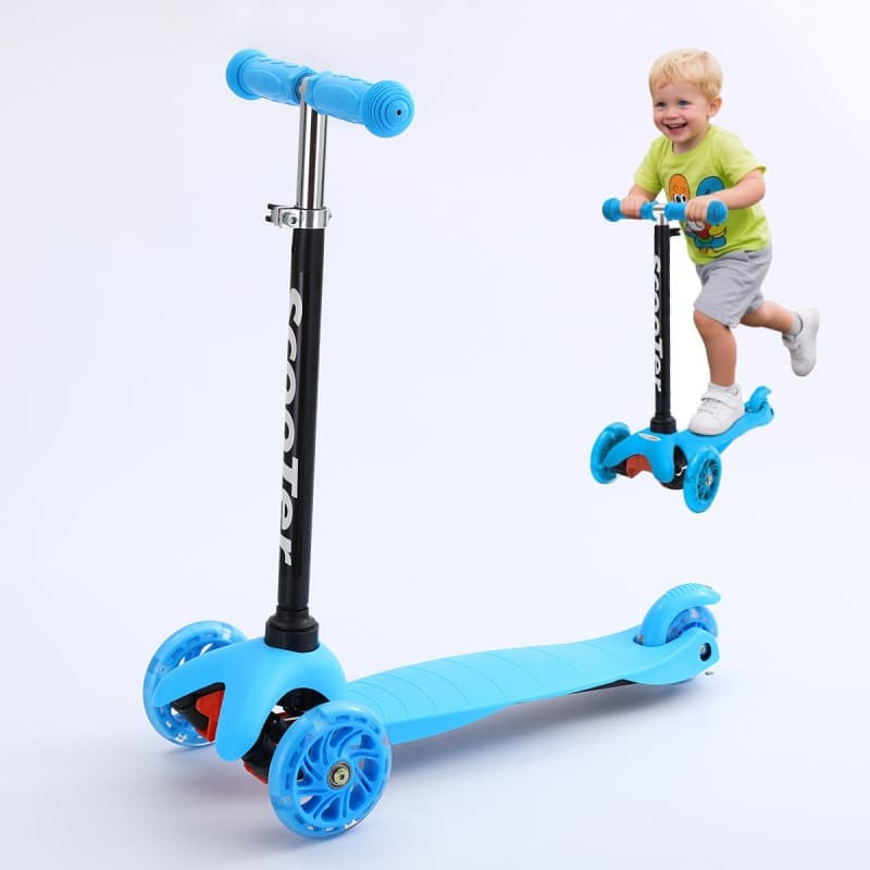 A stable LED scooter for young lean-steer riders