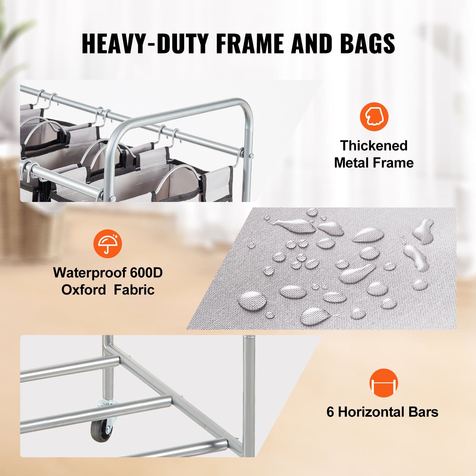 Sort & Transport Your Laundry with 4 Sections - image 3