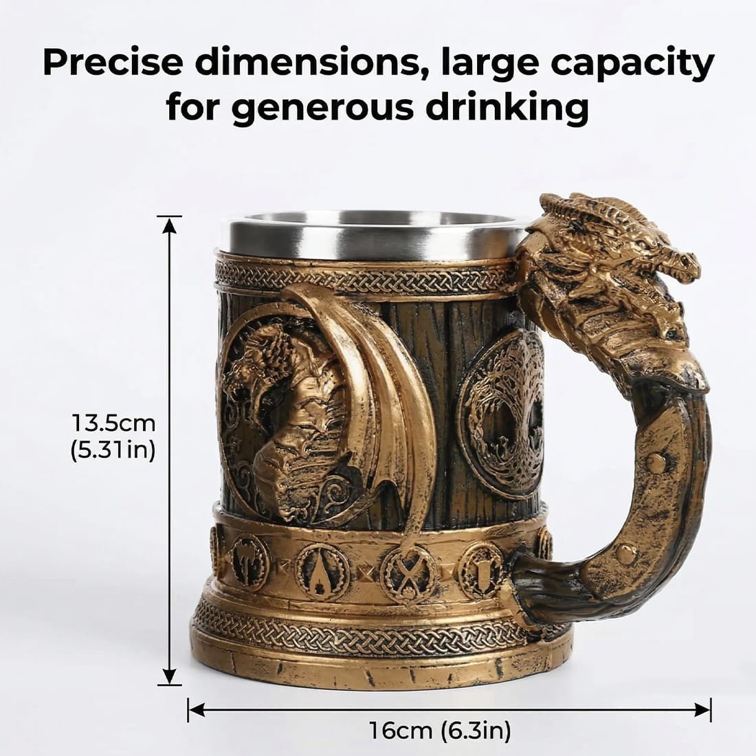 A Bar-Ready Dragon Tankard with Resin Exterior - image 5