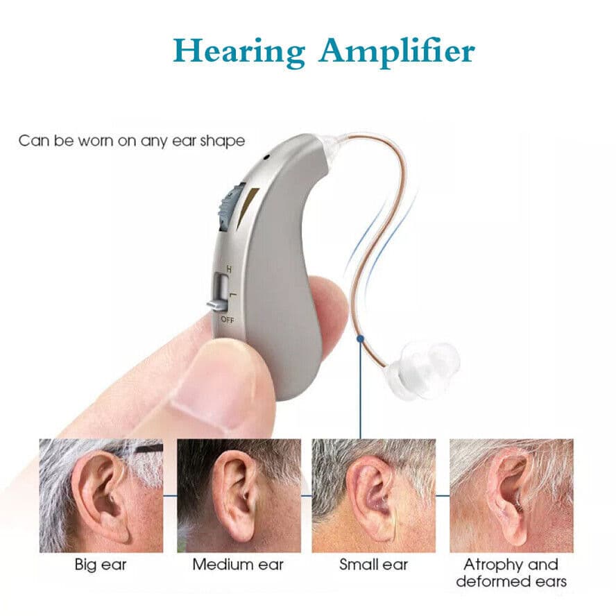 Digital Hearing Aid Enhancer with USB Rechargeable Battery