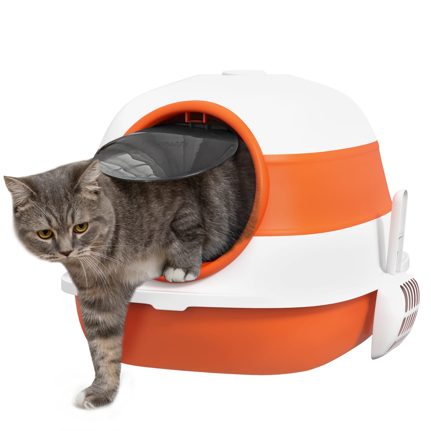 Enclosed Cat Litter Tray with Lid and Scoop
