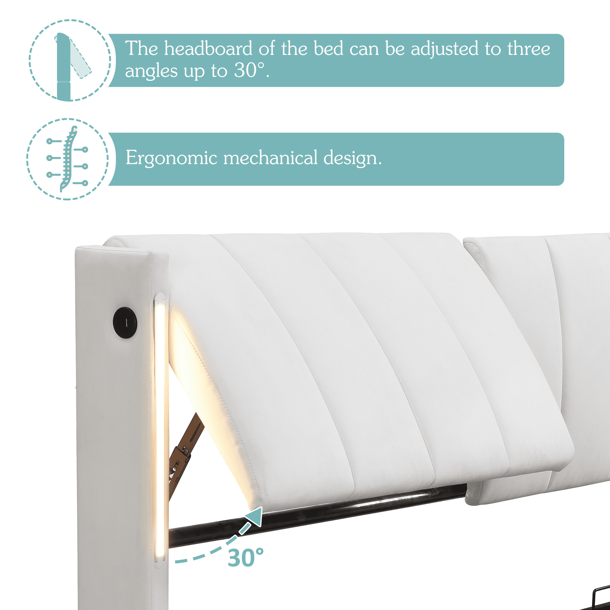 Smart LED Storage Bed - image 4