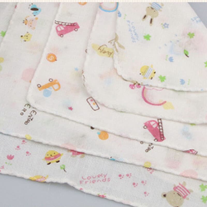 Soft Cotton Muslin Squares for Newborns – 10-Pack Bath Cloths - image 2