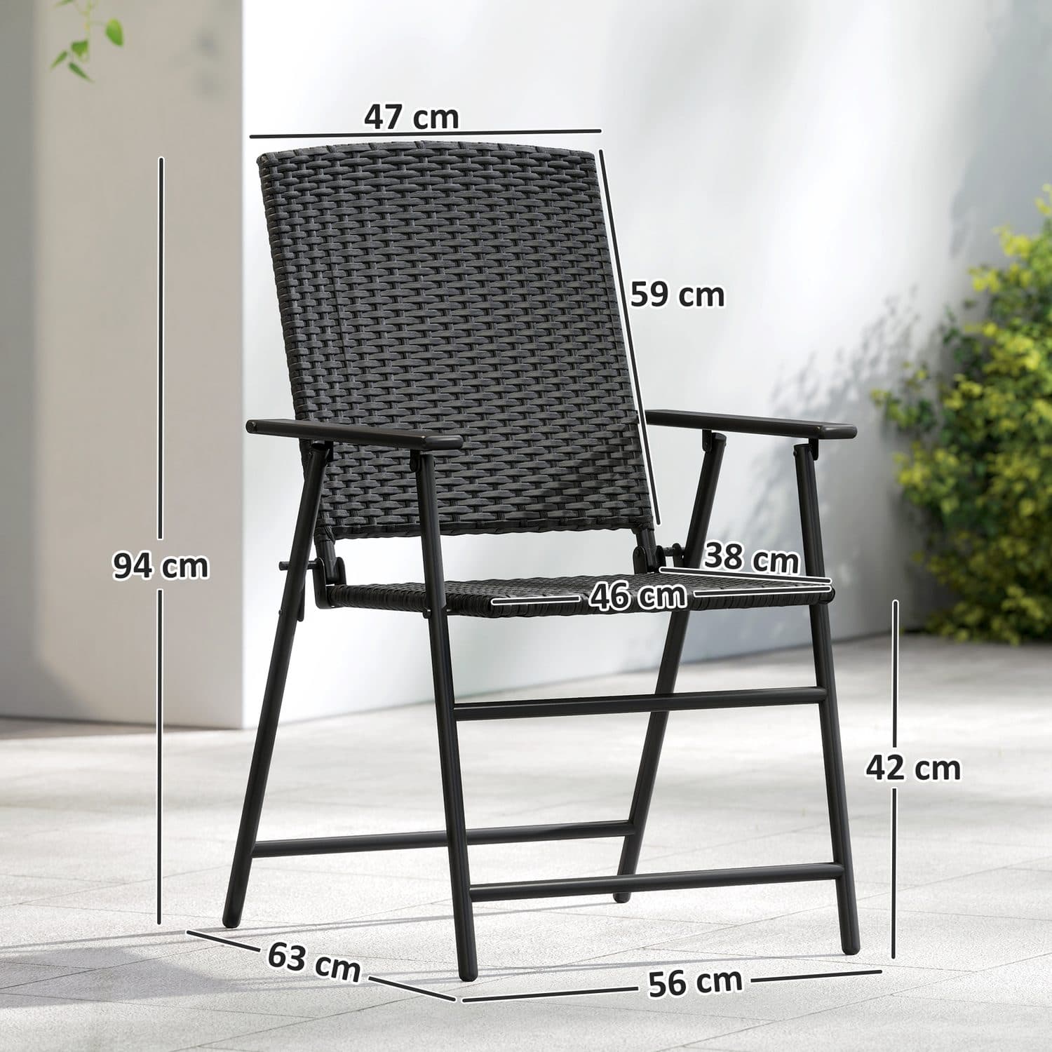 Folding Rattan Chairs - image 4