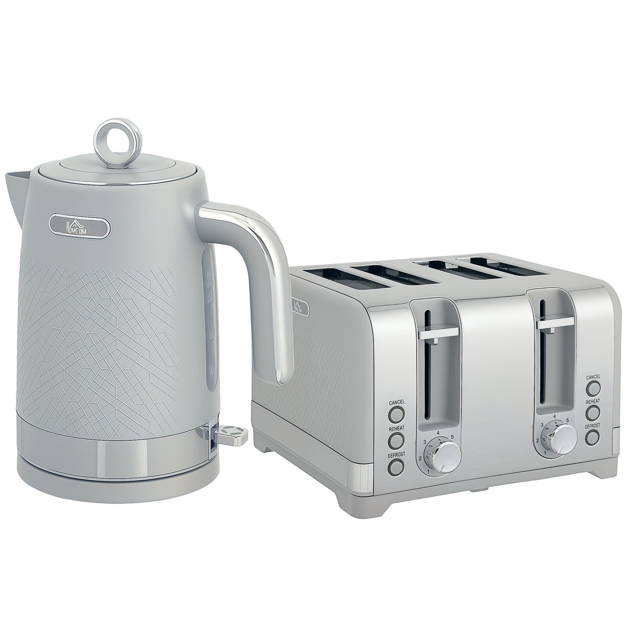 Sleek Grey Breakfast Set
