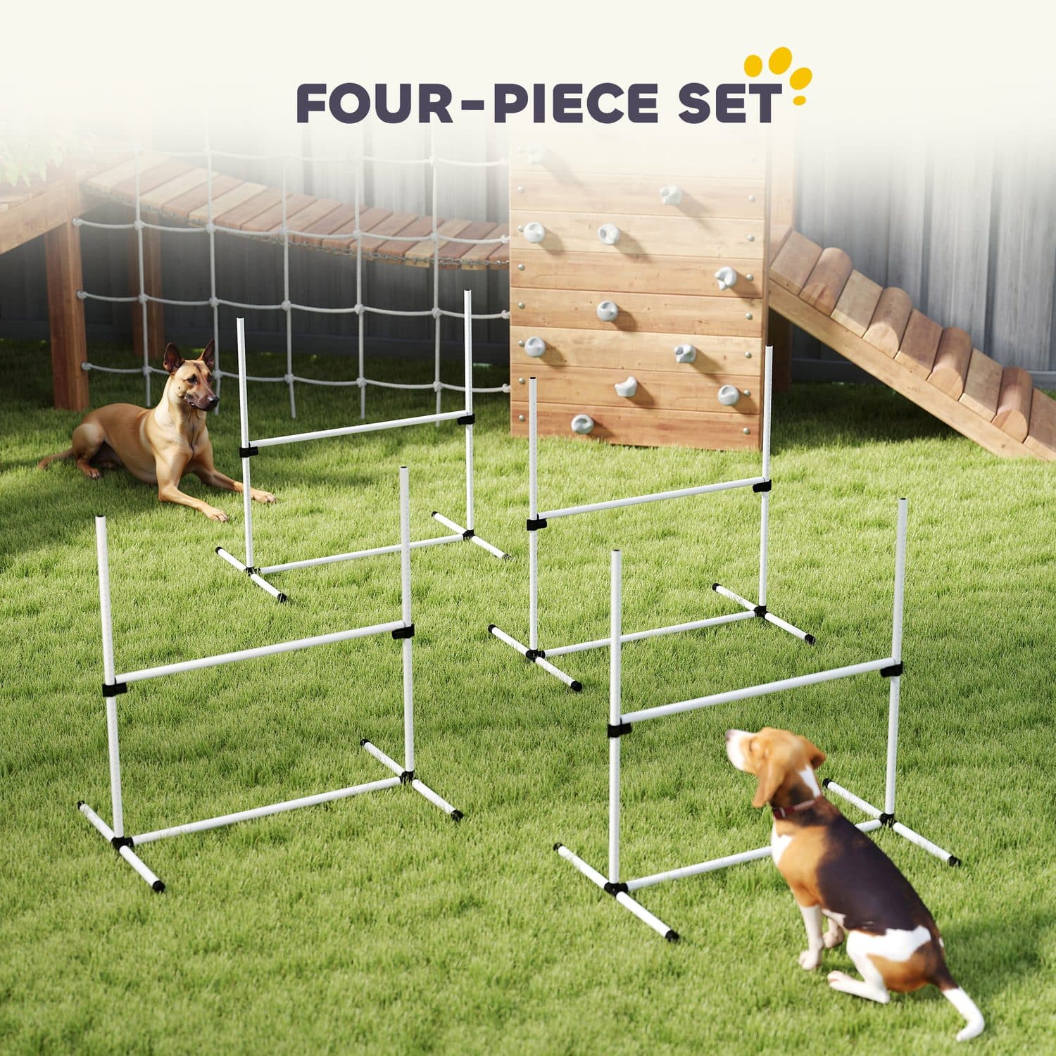 PawHut Lightweight Dog Agility Jump Set with Carrying Bag - image 2