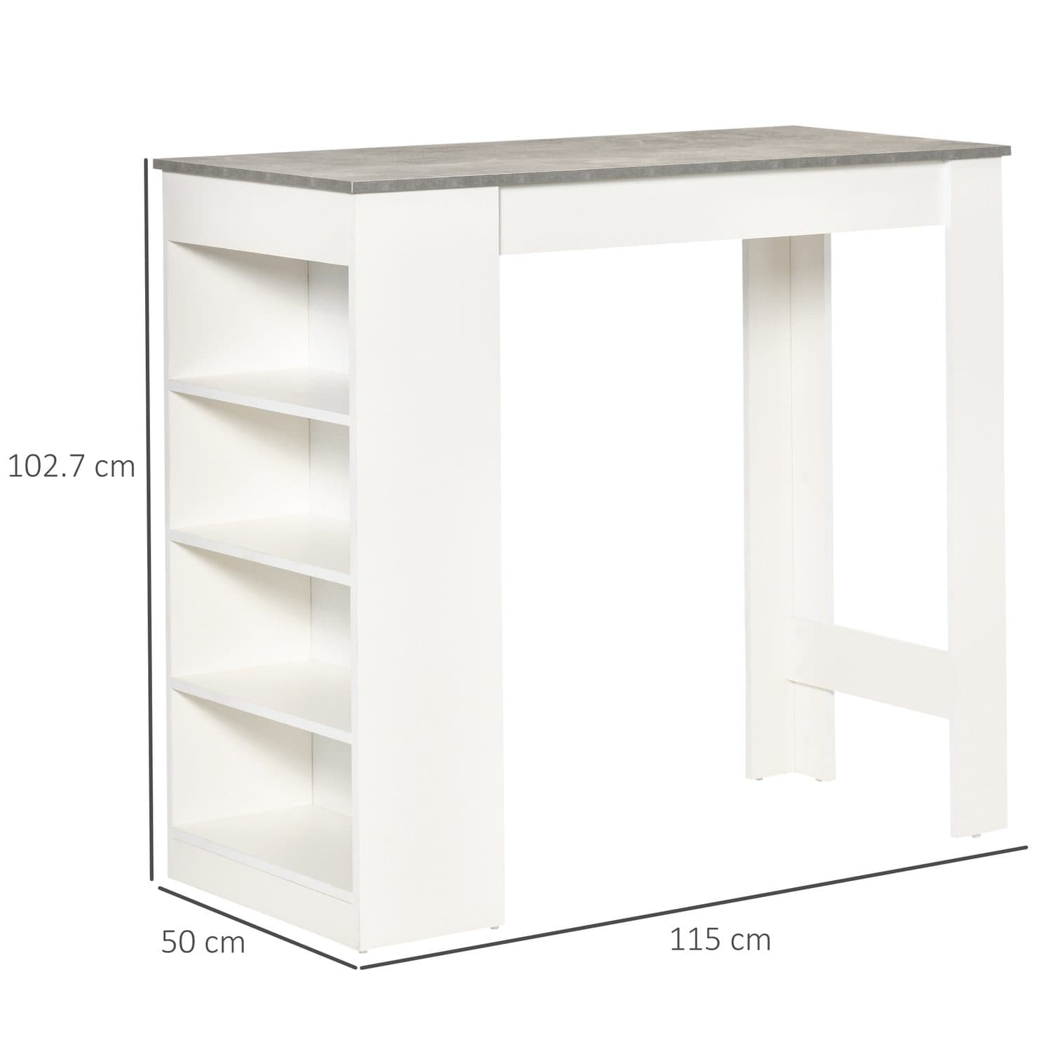 Grey Storage Bar Table - image 1