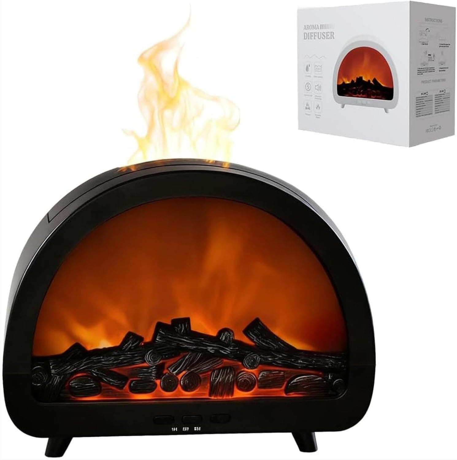 Fireplace-Style Aromatherapy Diffuser for Home and Office - Default