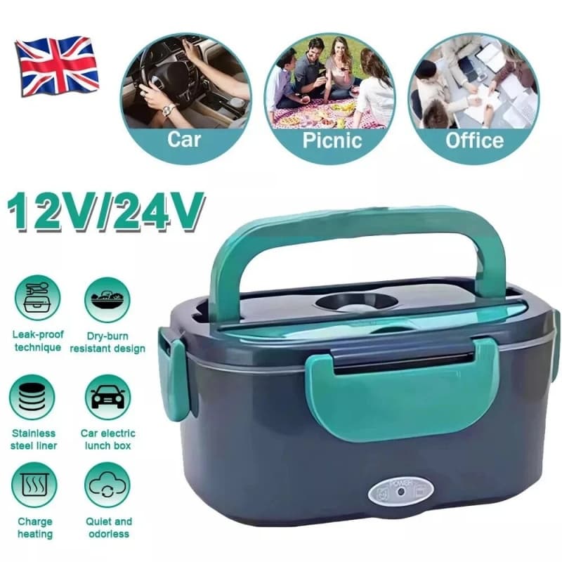 Electric Heated Lunch Box for Car and Home Use - image 1