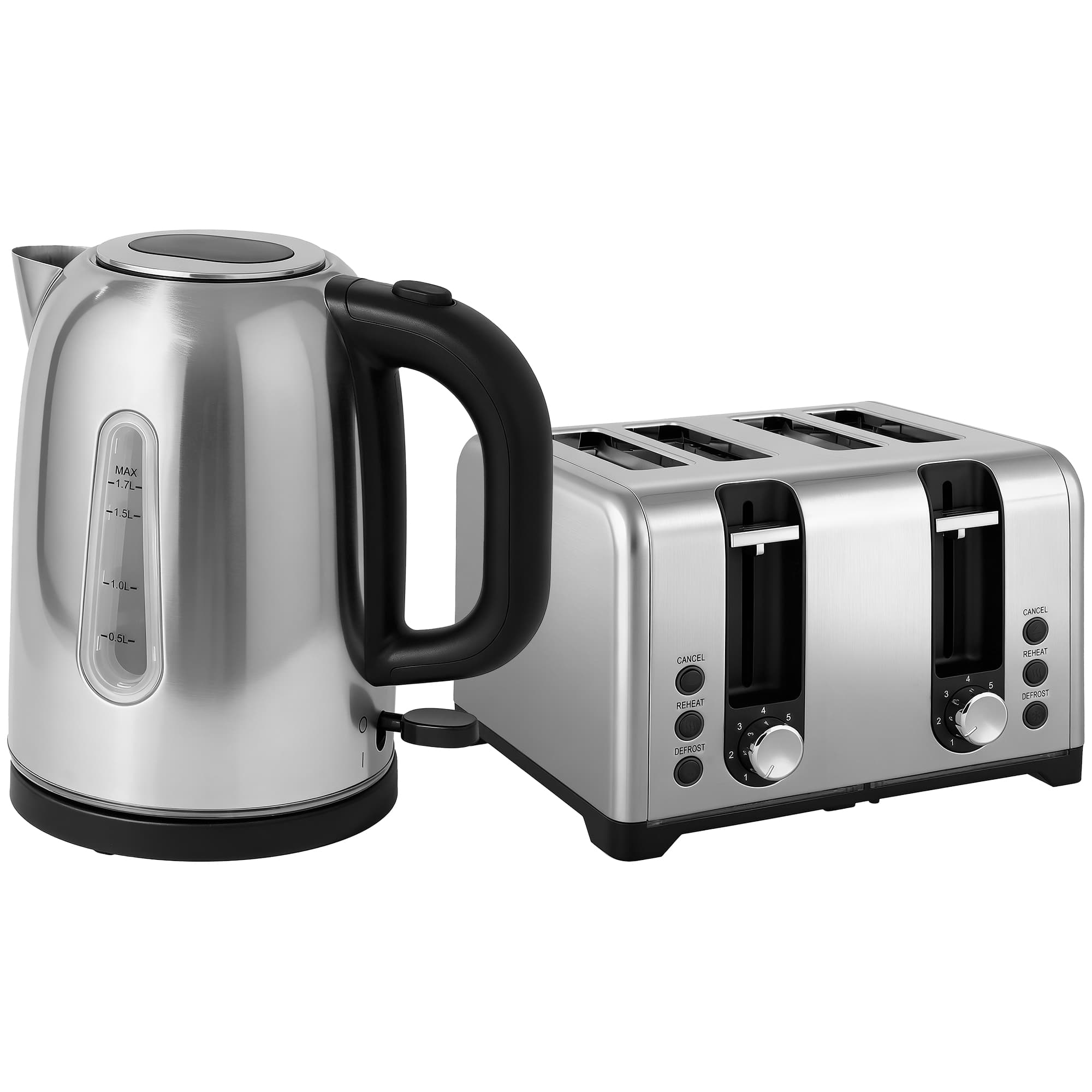 Silver Kettle & Toaster Set