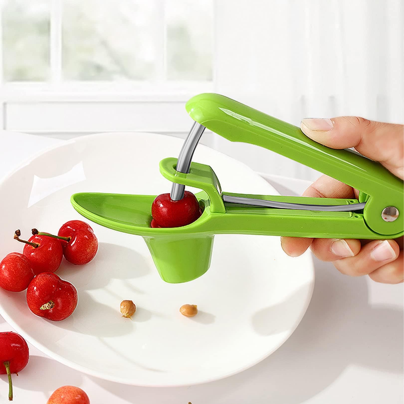 Cherry Pitter with Stainless Steel Pin in Green - image 6