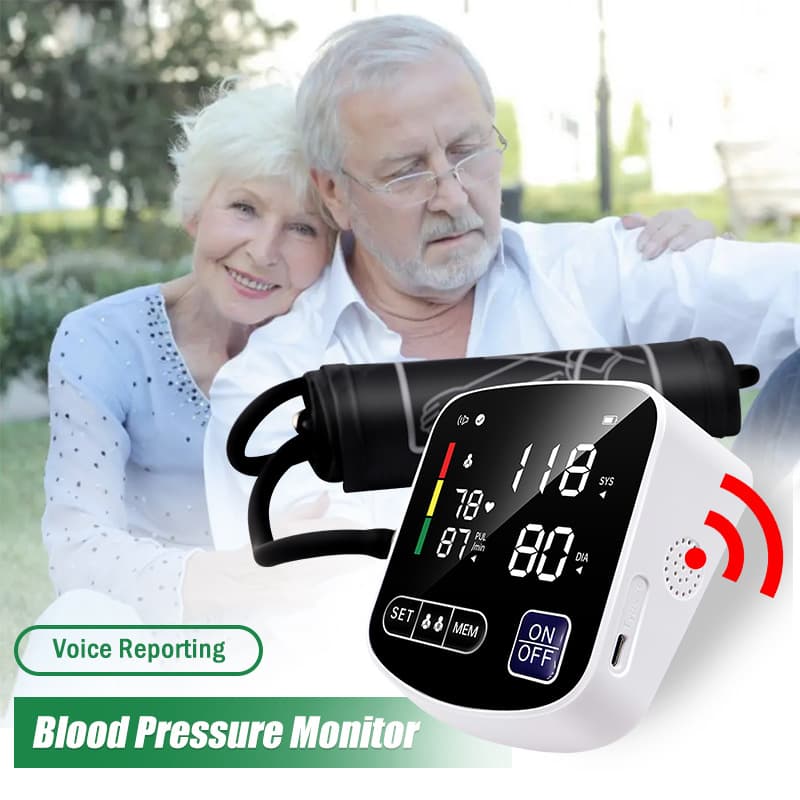 Smart Automatic Upper Arm Blood Pressure Monitor for Home Use
