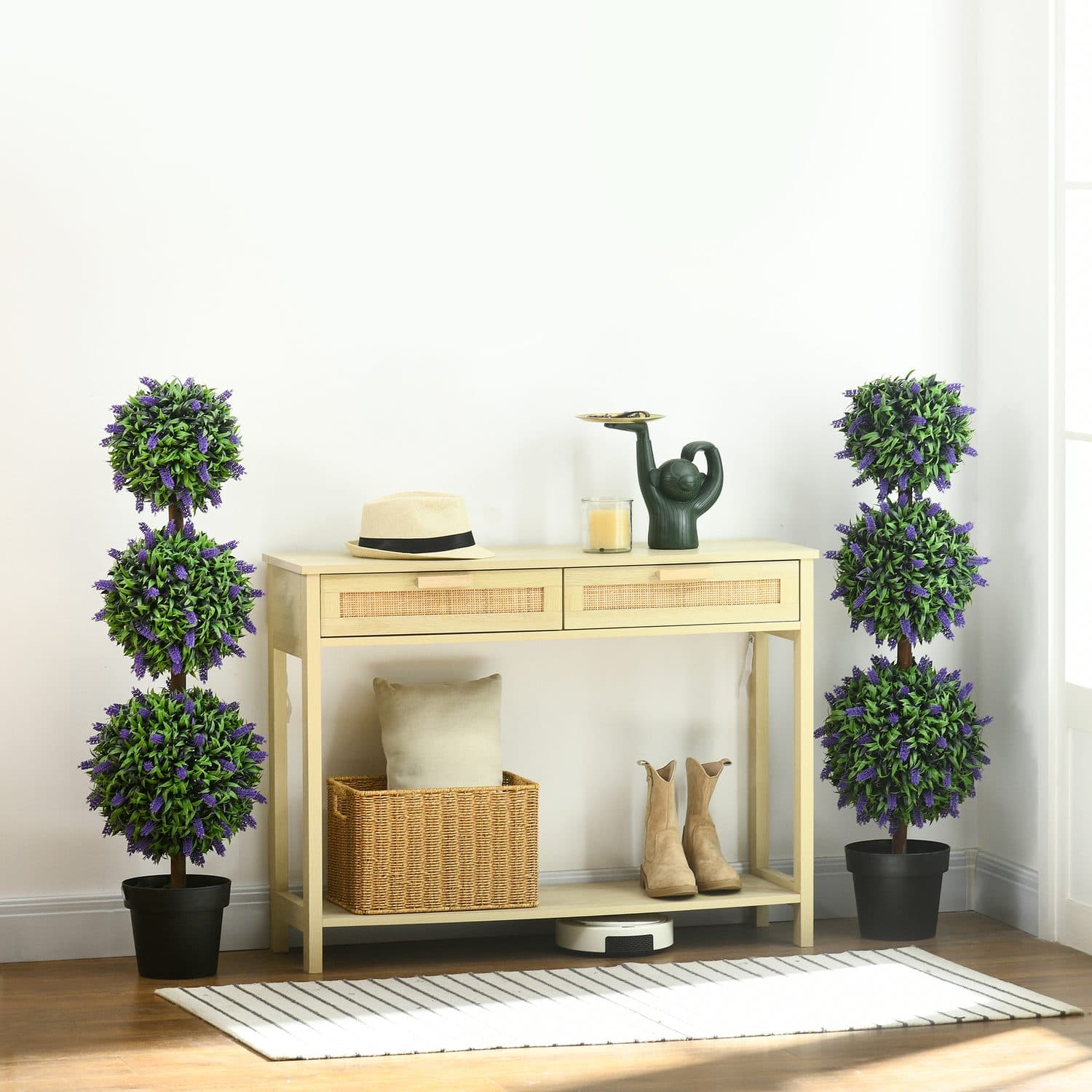 110cm Faux Lavender Topiary Trees - image 2