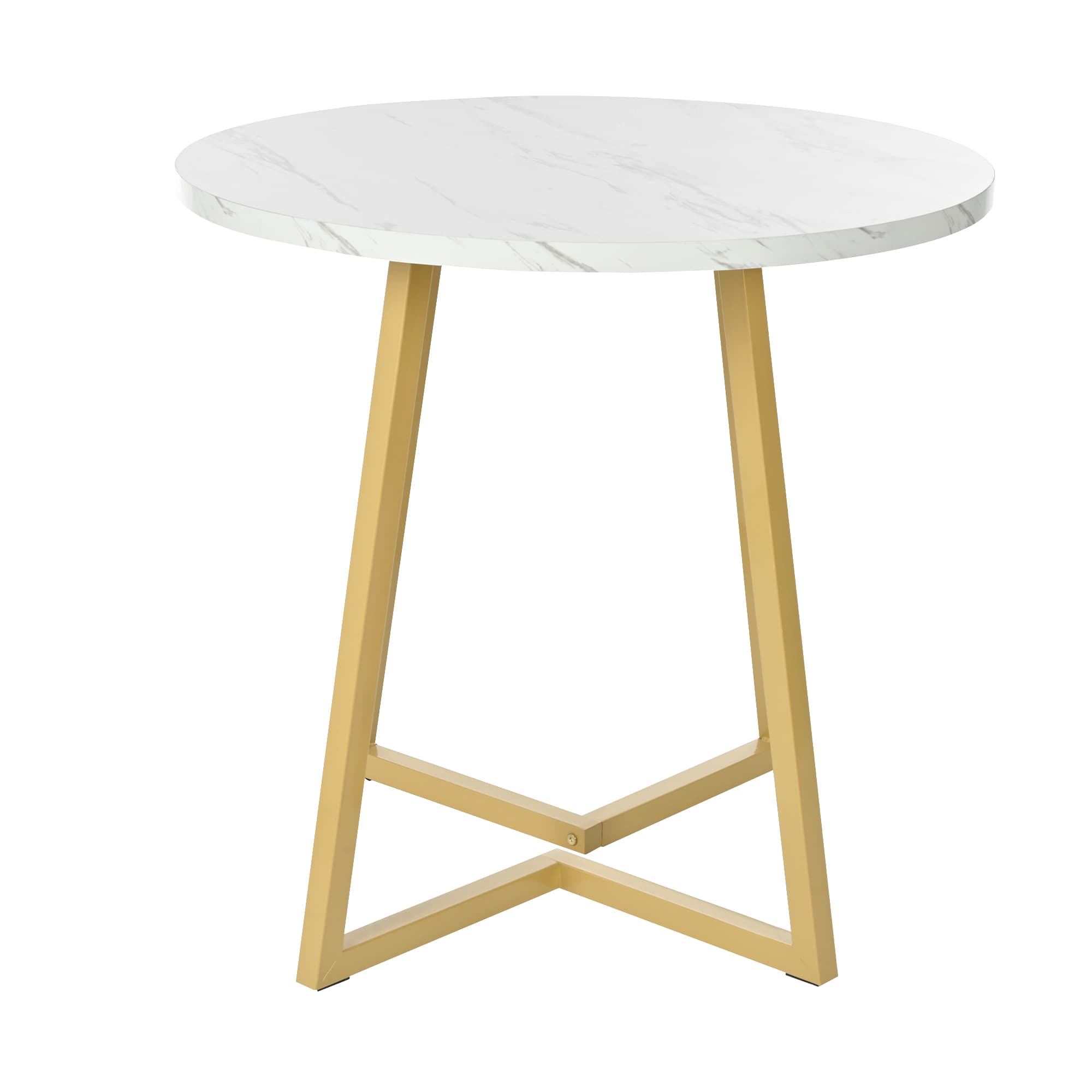 Chic Marble & Gold Dining Table - image 4