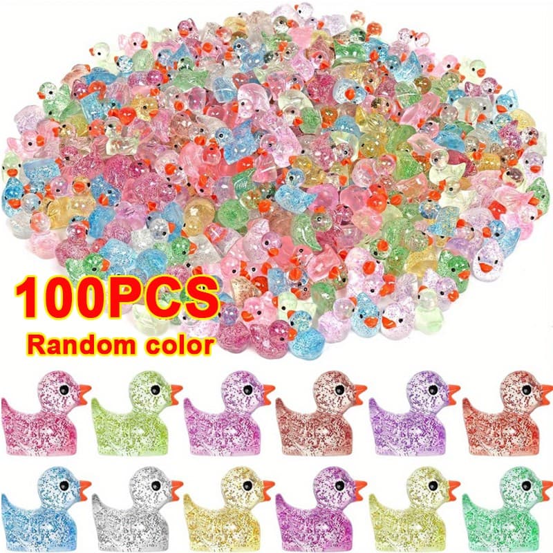 Tiny Glitter Ducks for Craft Displays and Decor - image 6