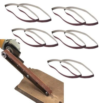 10 Piece Angle Grinder Sanding Belt Pack
