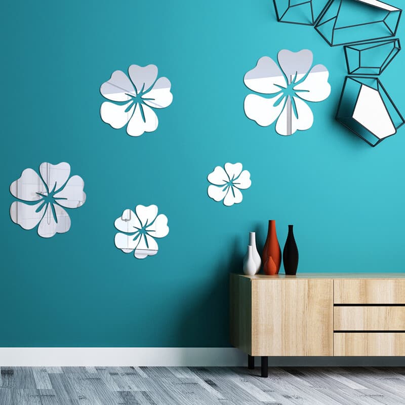 Reflective Flower Wall Stickers for Bright Decor - image 8