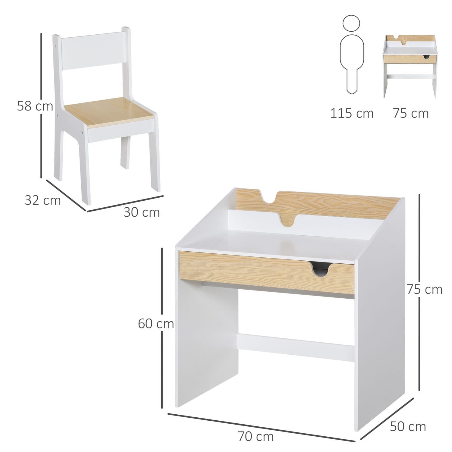 Kids Desk and Chair Set - image 4