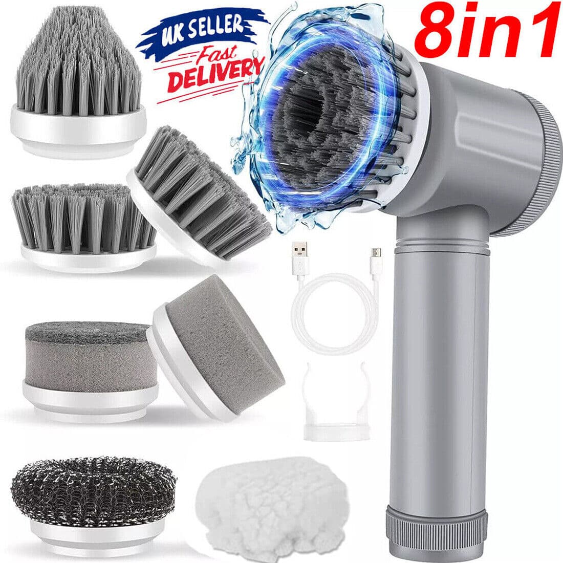 Rechargeable Electric Spin Scrubber for a Deeper Clean - image 4