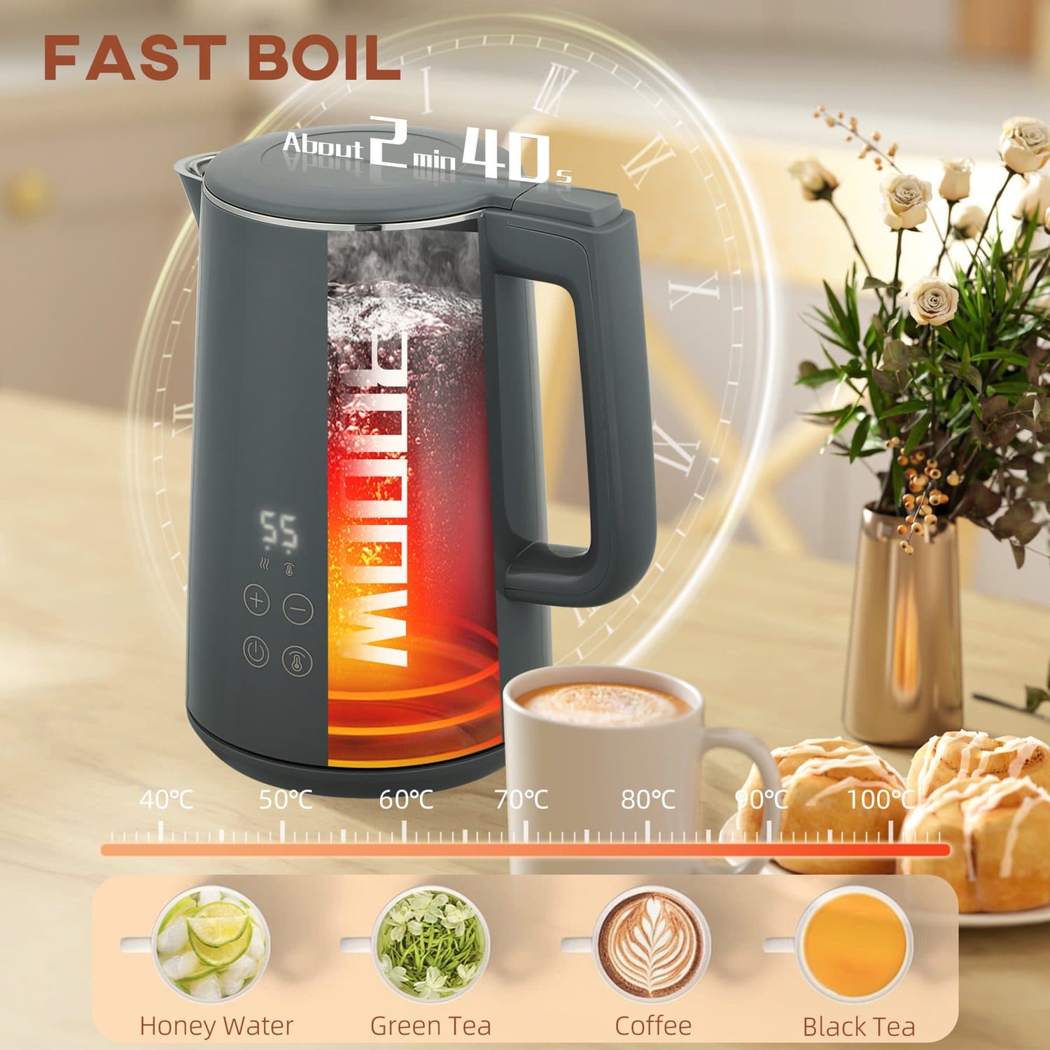 Grey Digital Breakfast Set - image 2