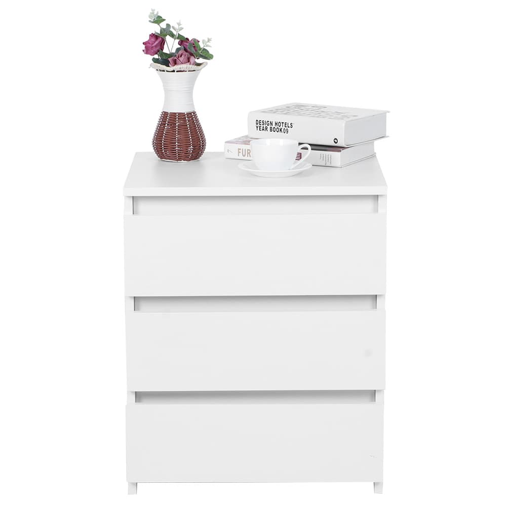 Modern White Nightstand - image 4