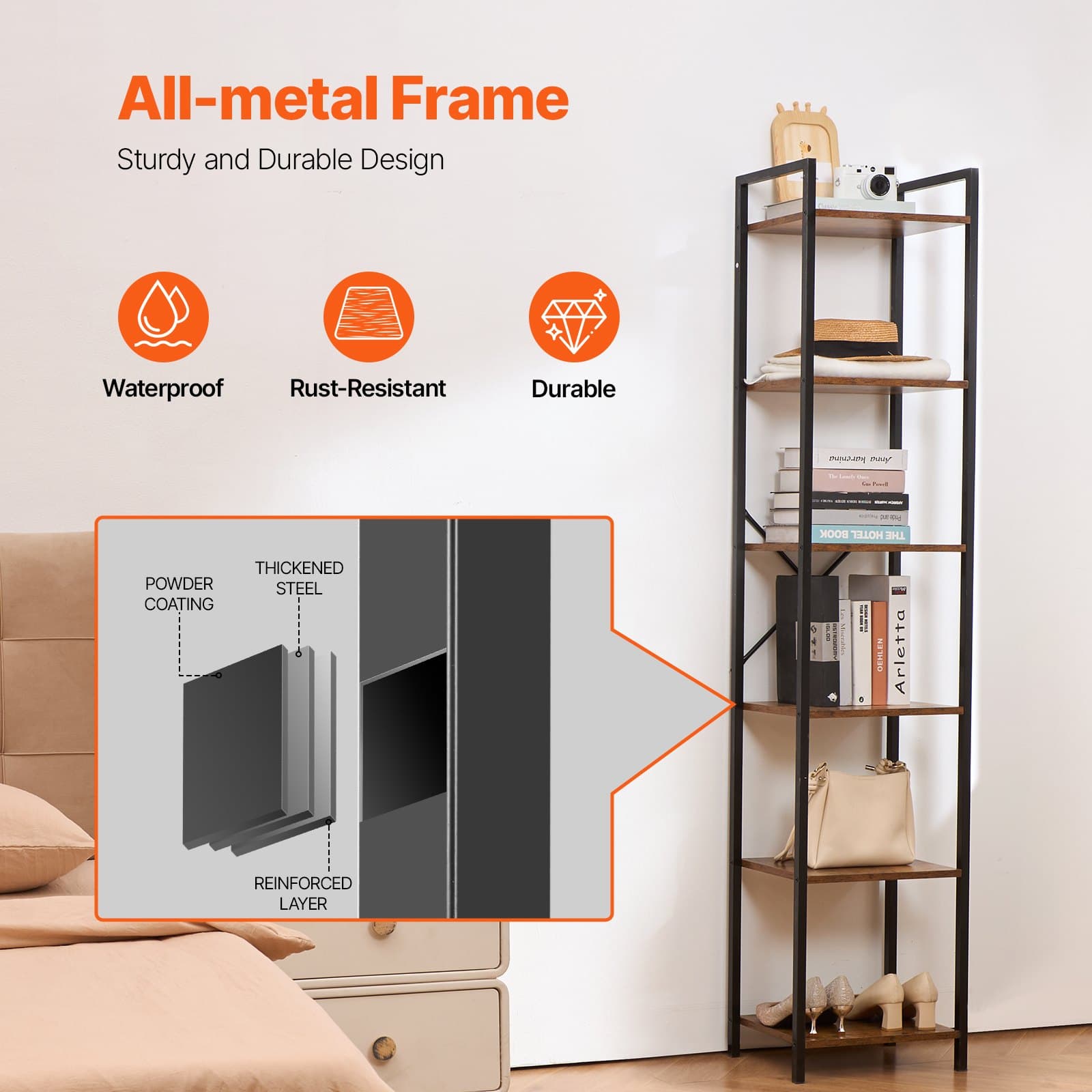 Rustic Industrial Shelving Unit - image 2