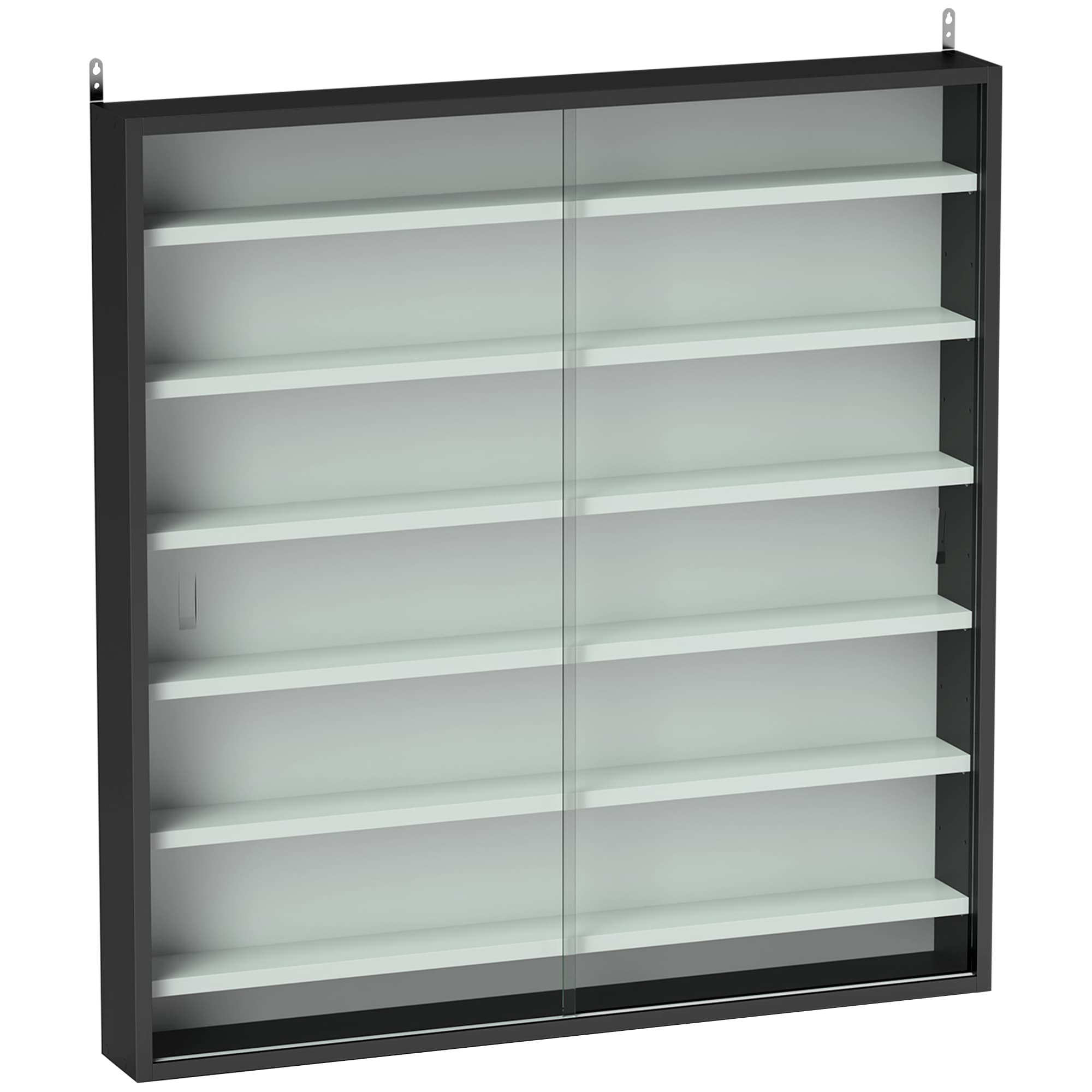 Black & White Wall Display Cabinet