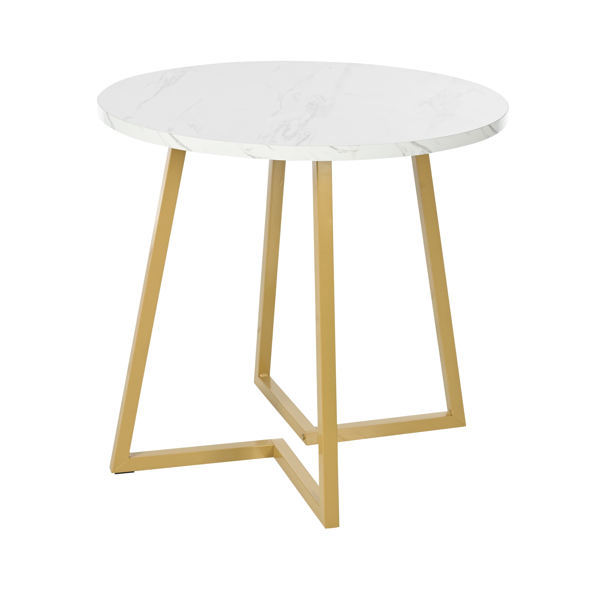 Chic Marble & Gold Dining Table - image 3