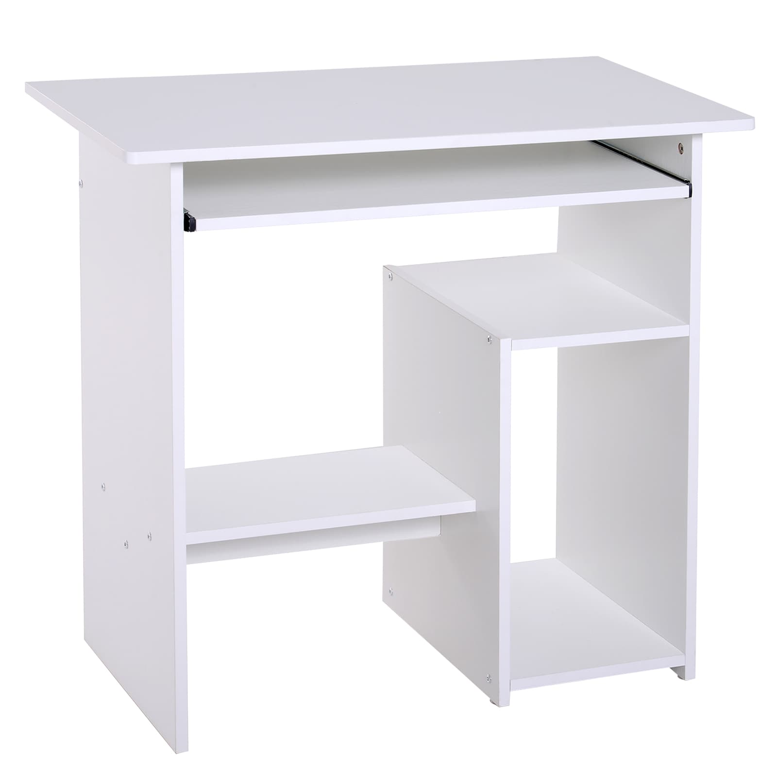 Compact White Desk