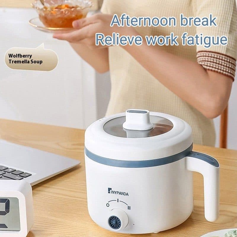 Compact 1.7L Rice Cooker and Double Layer Steamer for Small Kitchens - image 7