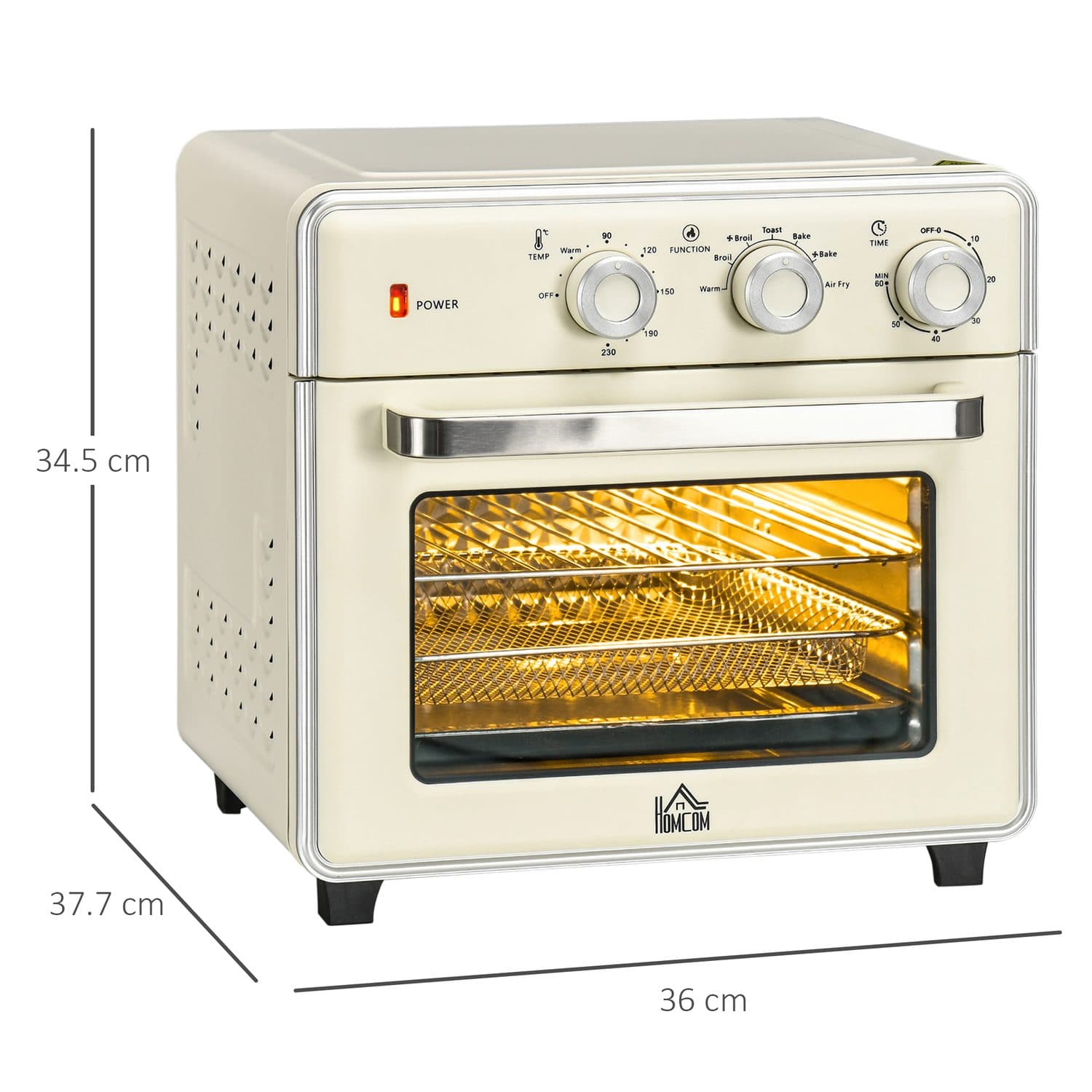20L Cream 7-in-1 Mini Oven - image 5