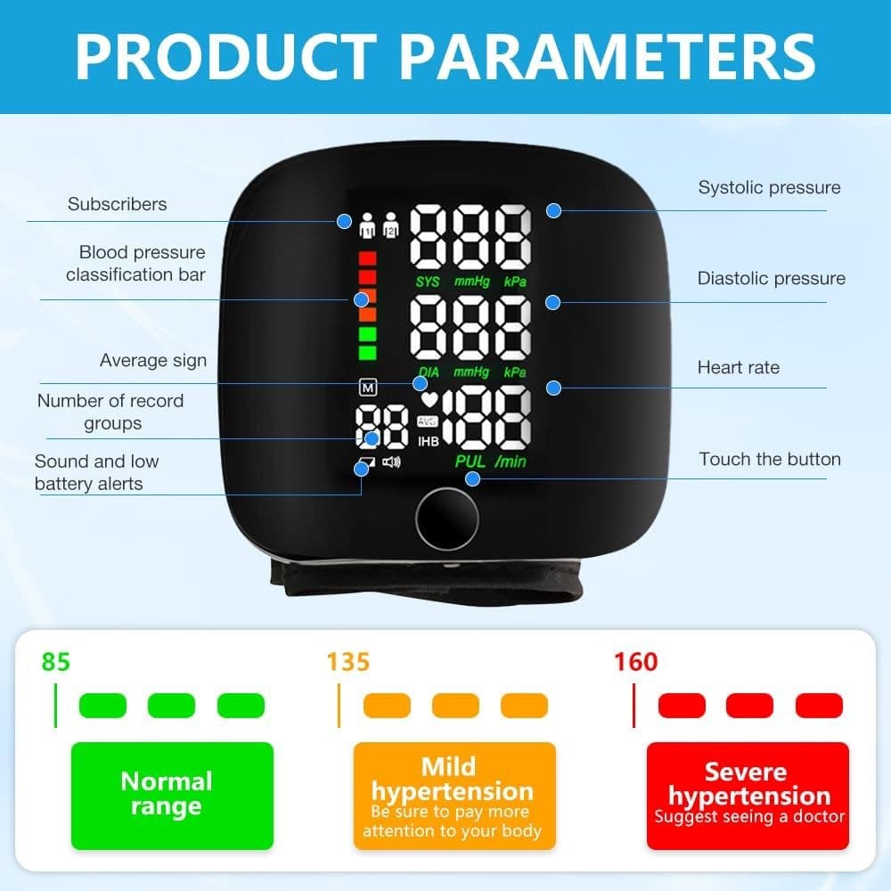 Digital Blood Pressure Machine, Portable Health Monitor - image 6