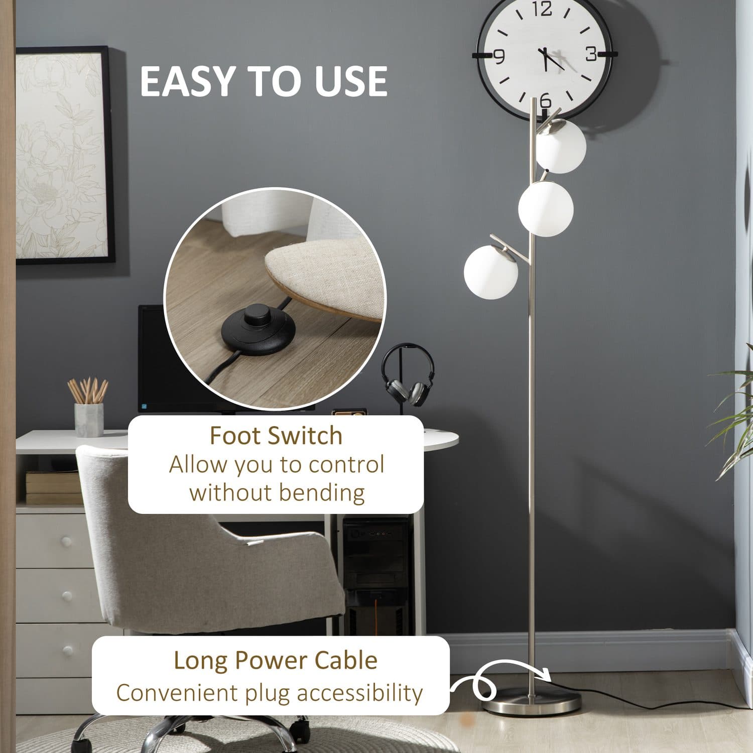 Modern 3-Light Tree Floor Lamp - image 3