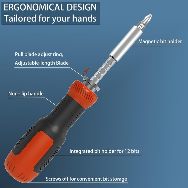 Compact 13-in-1 screwdriver for everyday fixes - image 4