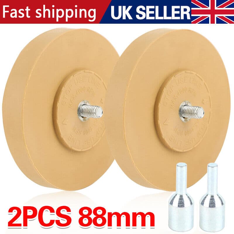 Remove stickers with 88 mm rubber eraser wheels - image 2